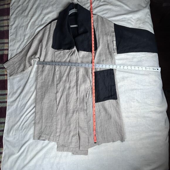 Artists & Revolutionaries Womens Trip to Paris Trench coat linen Lagenlook - Picture 7 of 8